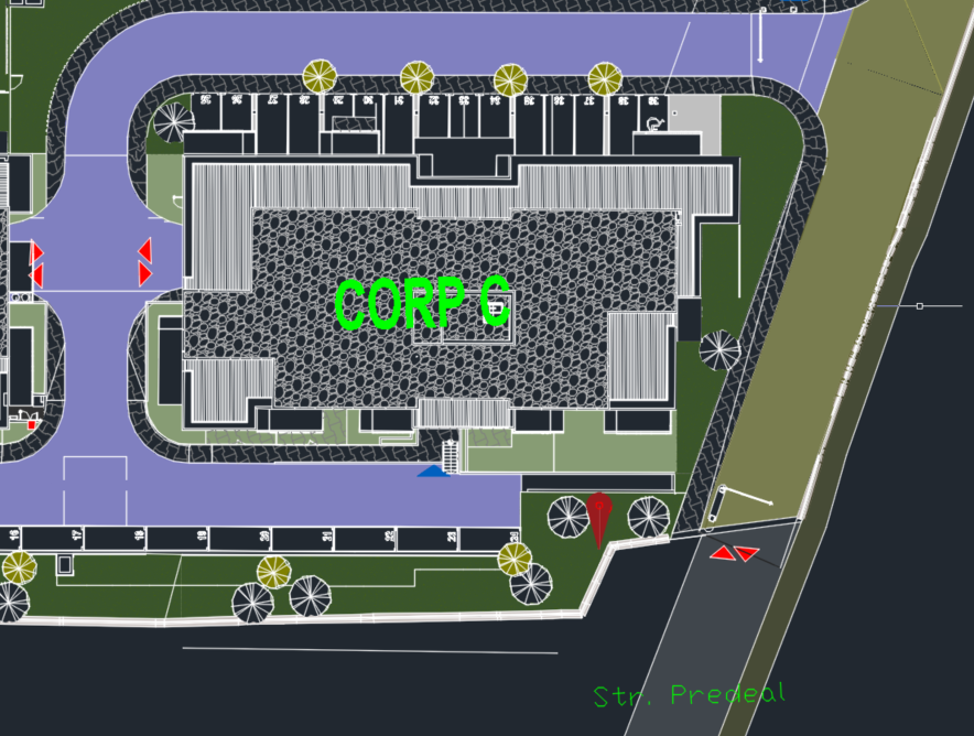 Plan amplasament punct măsură și contorizare gaz — intrare din str. Predeal