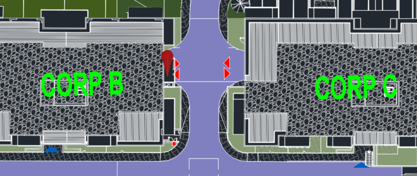 Plan amplasament camera centrală termică — subsol -2, lângă Corp B