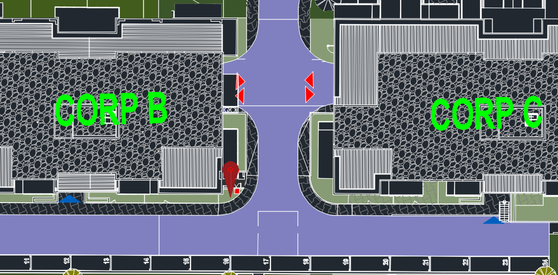 Plan amplasament camera pompe irigații — subsol -2, lângă Corp B