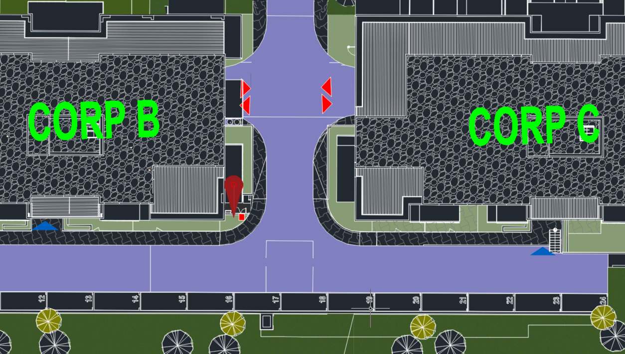 Plan amplasament camera gospodărire apă potabilă — subsol -1, lângă Corp B